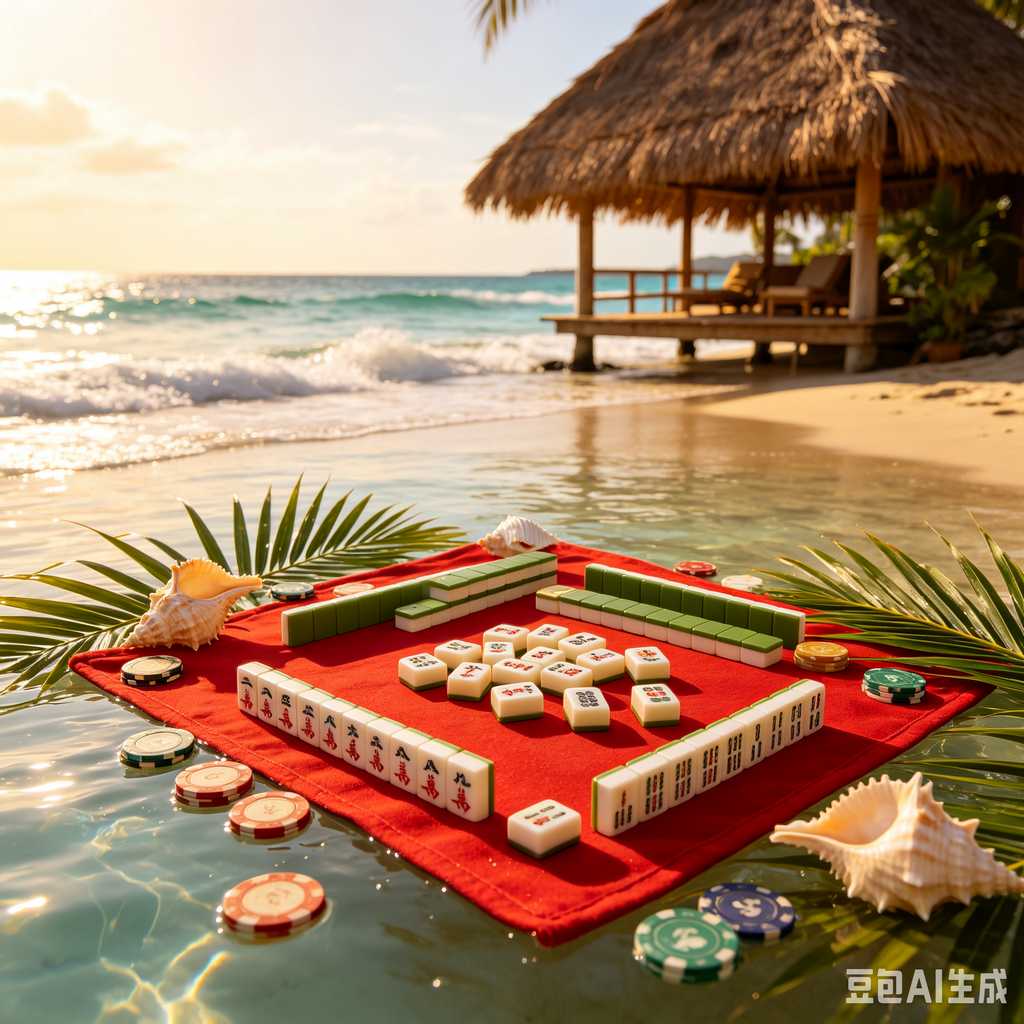 carved pattern mahjong set