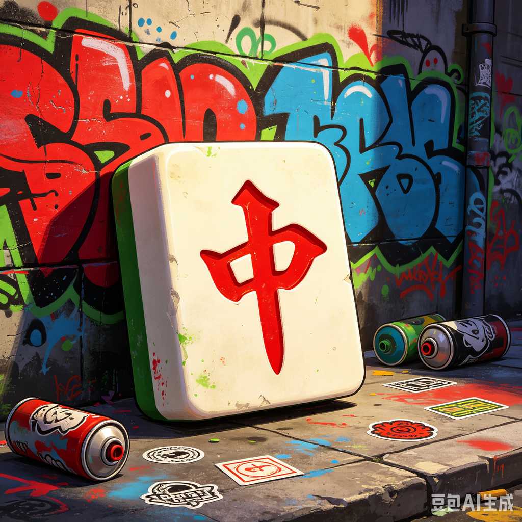 modern text mahjong tiles