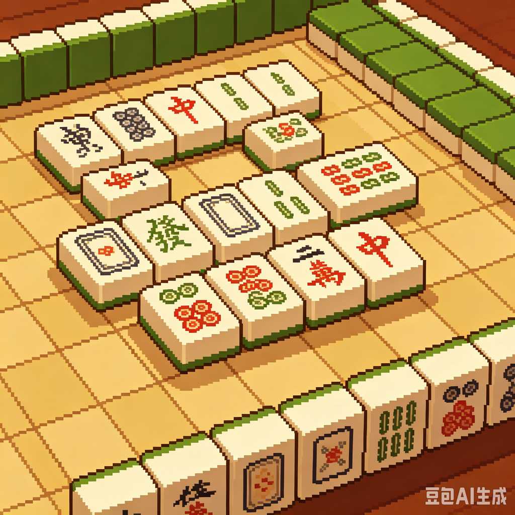 clear mini mahjong tiles portable